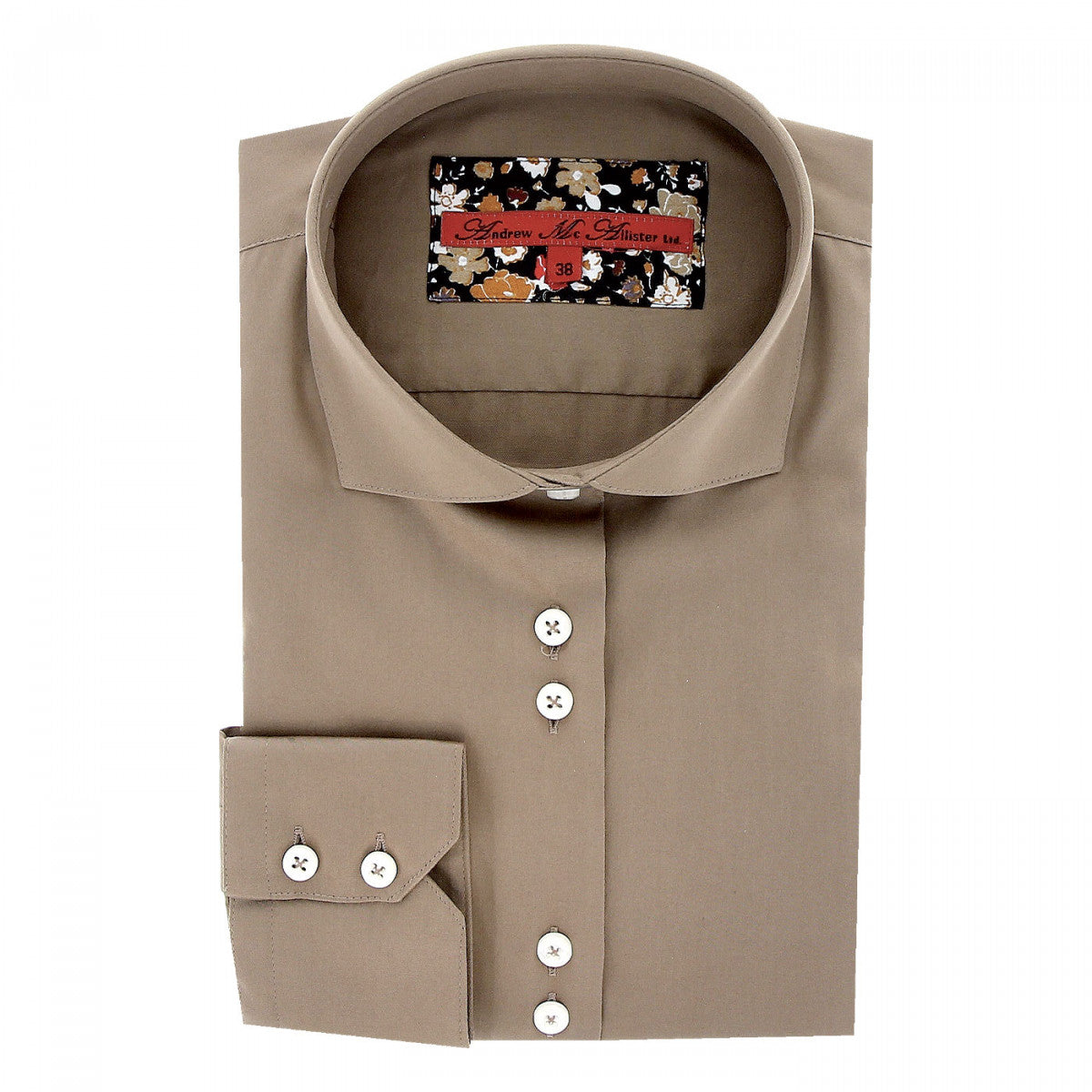Chemise mode marron