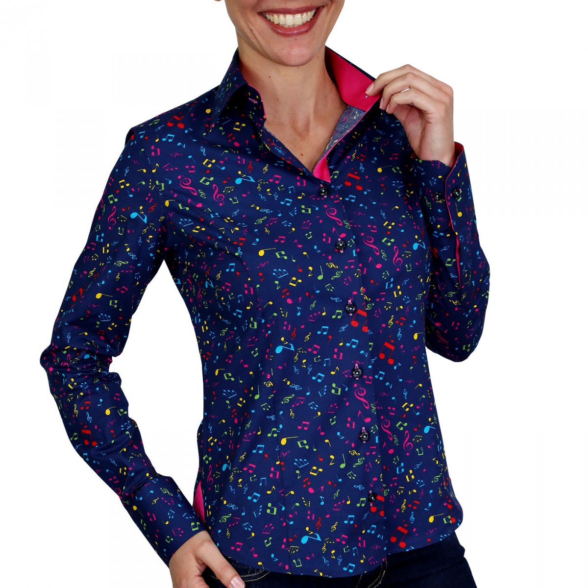 Chemise stretch JAZZY Andrew Mc Allister NF6AM1 bleu