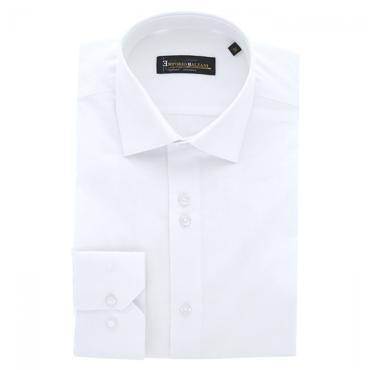 Chemise coupe droite 100% coton AE1EB1 blanc