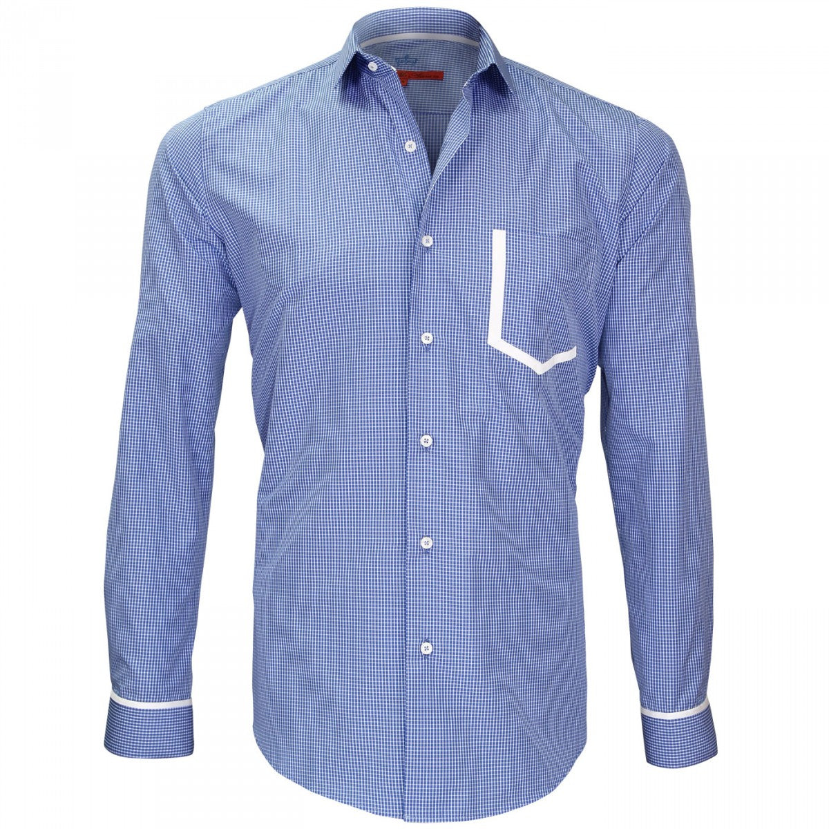 Chemise à carreaux BRISTOL Andrew Mc Allister NP2AM2 bleu