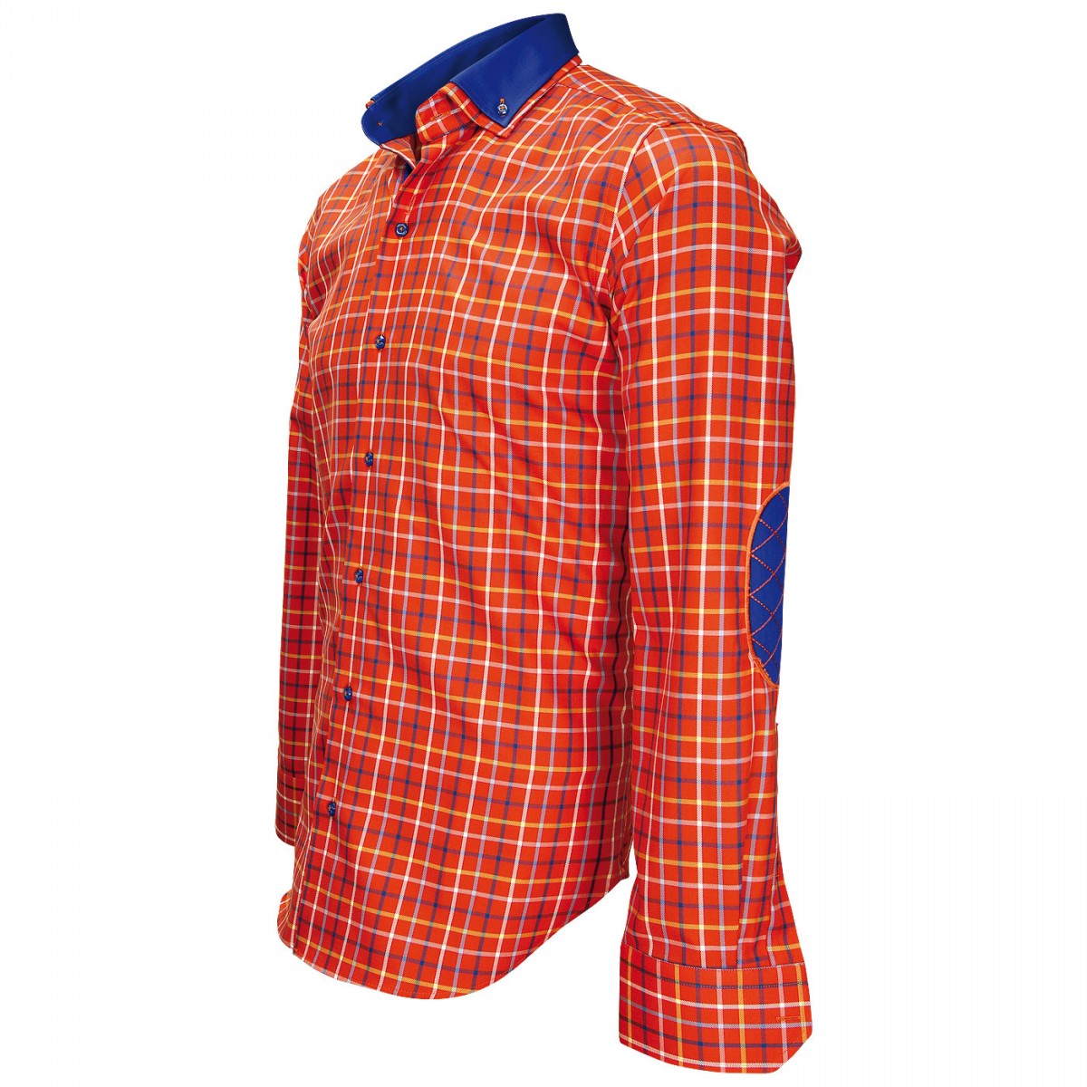 Chemise à coudières orange