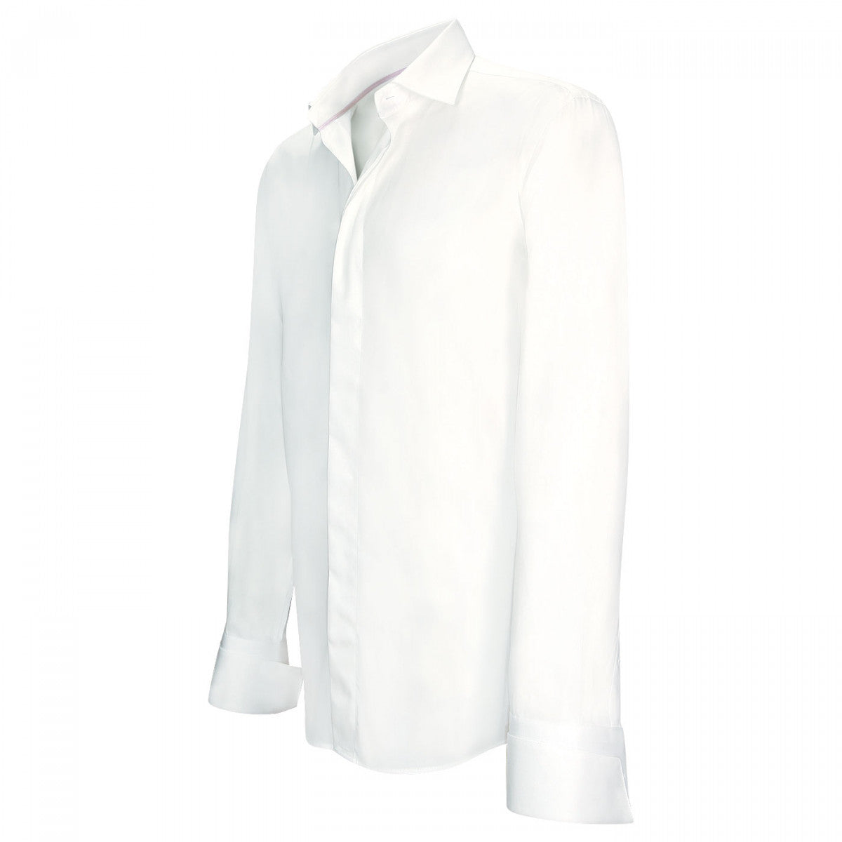 Chemise à manchette biseautée WILLIAM Andrew Mc Allister E4AM2 blanc