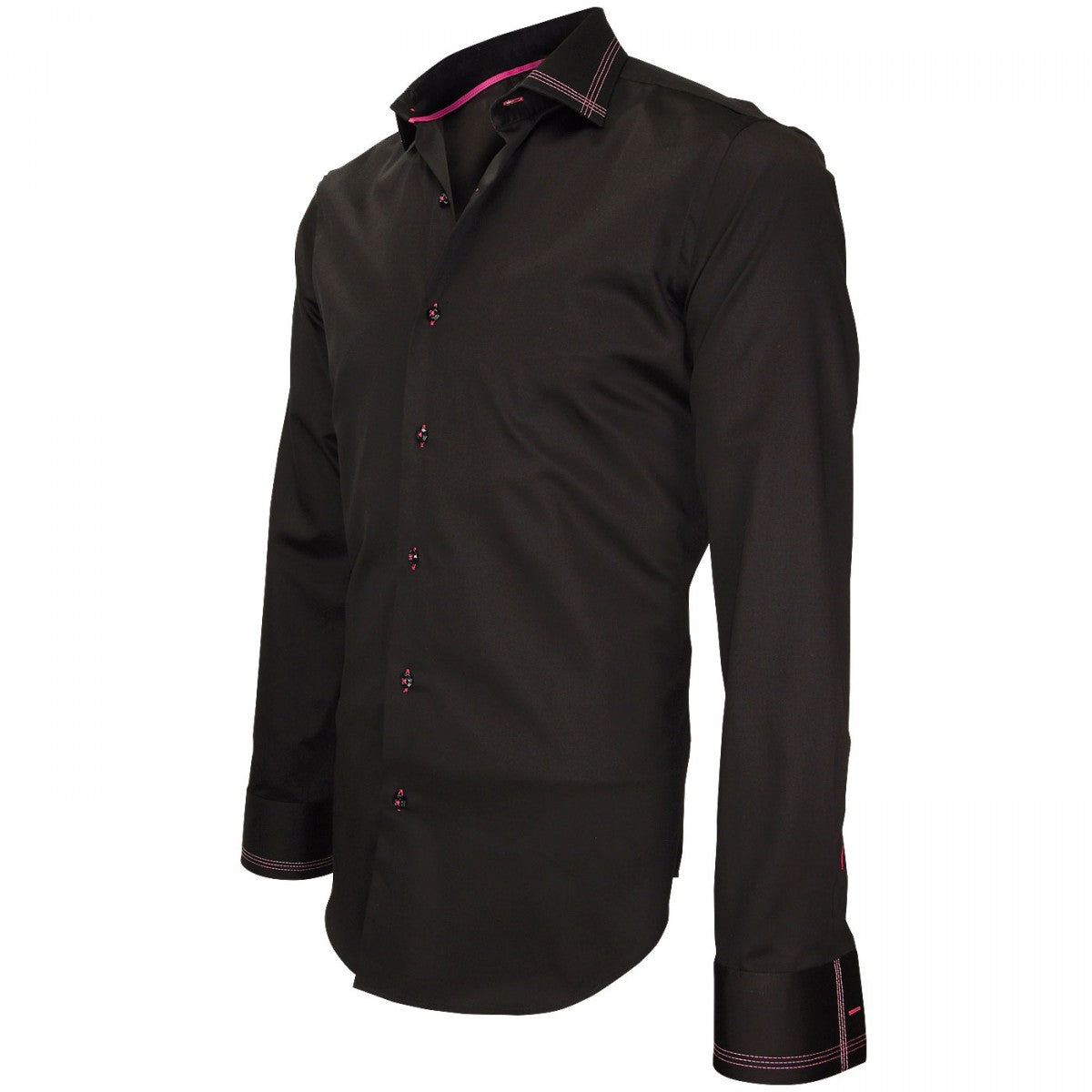 Chemise brodéeTOWER BRIDGE Andrew Mc Allister J10AM2 noir