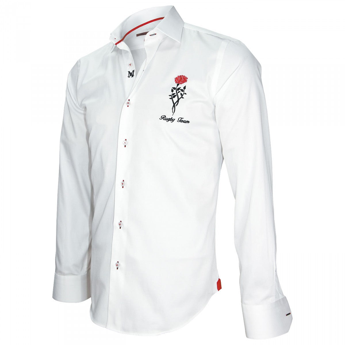 Chemise brodéeTWEICKENHAM Andrew Mc Allister T1AM1 blanc