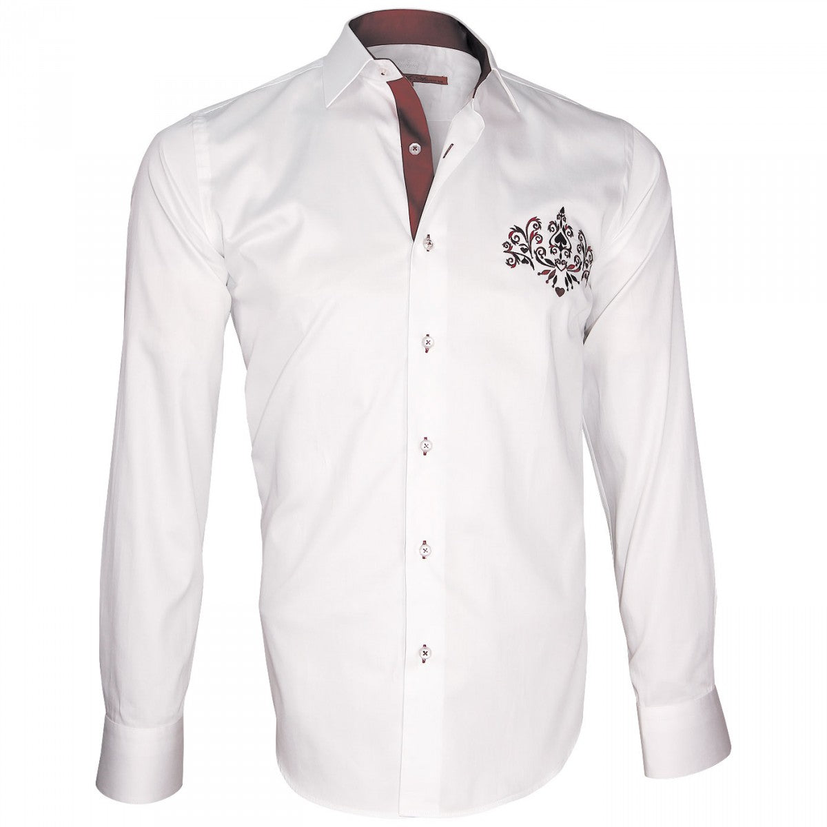 Chemise brodéeWINDSOR Andrew Mc Allister T4AM1 blanc