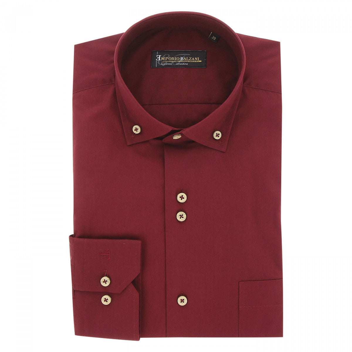 Chemise coupe droite business CA2EB4 bordeaux