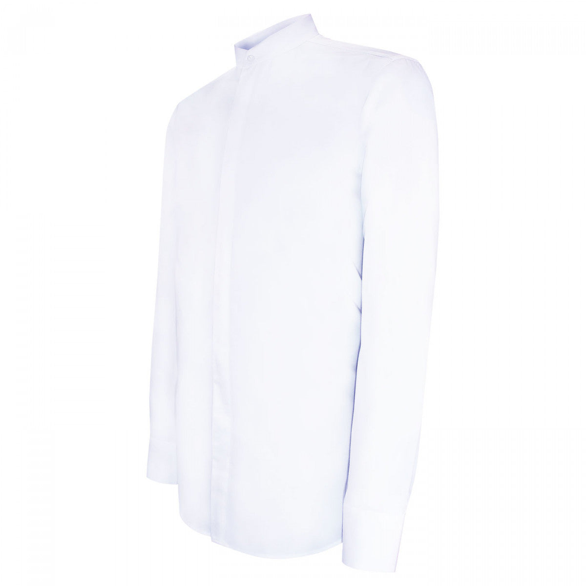 Chemise cintrée col mao MAHAUT-AA1EB1 blanc