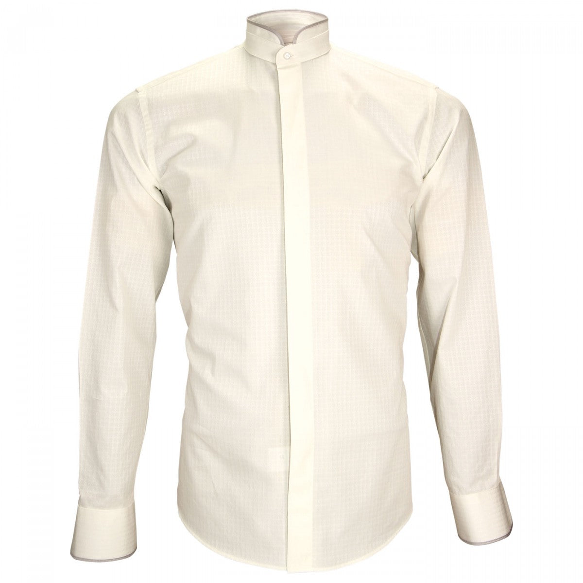 Chemise col maoNORFOLK Andrew Mac Allister ZB23AM1 beige