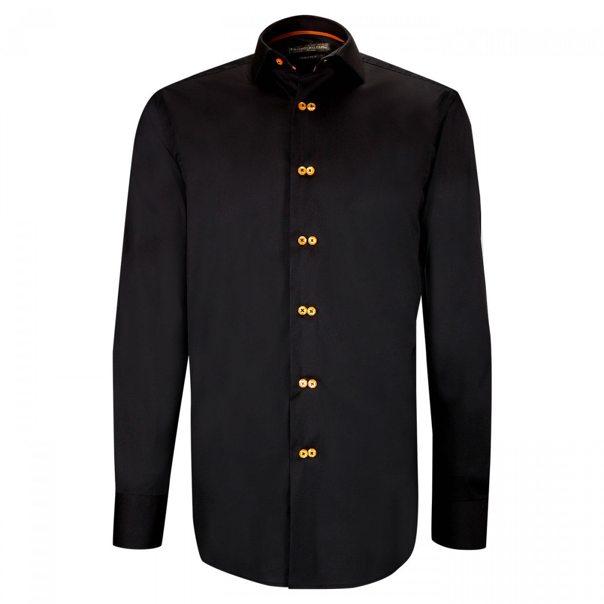 Chemise cintrée double boutonnage DOTTIO-AA2EB4 noir