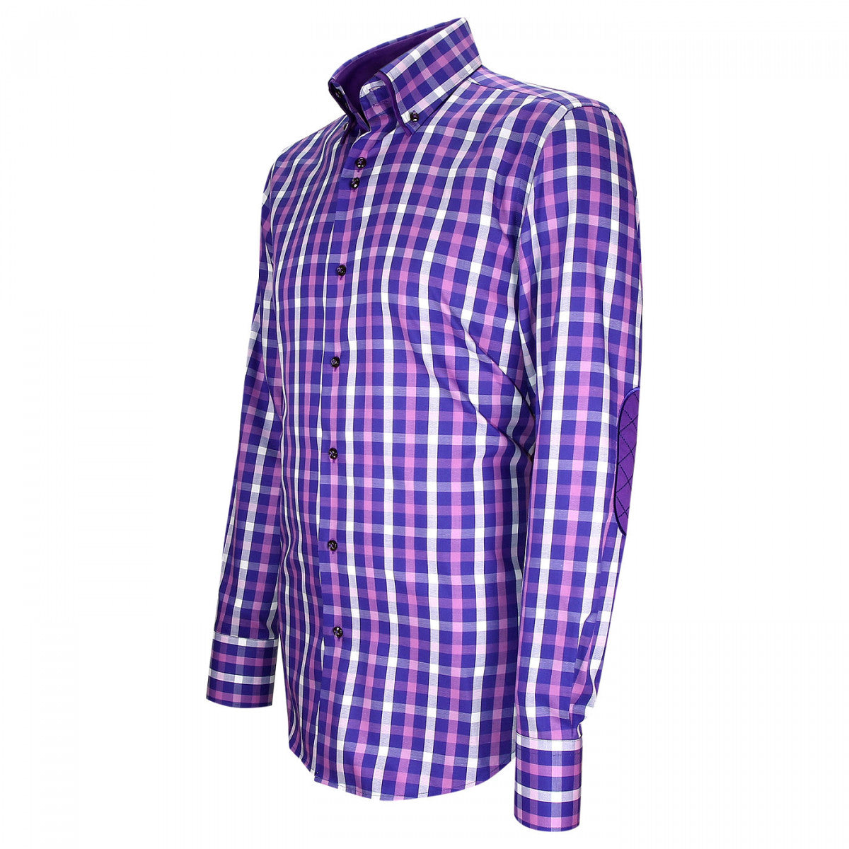 Chemise double col à coudières CA1EB2 violet