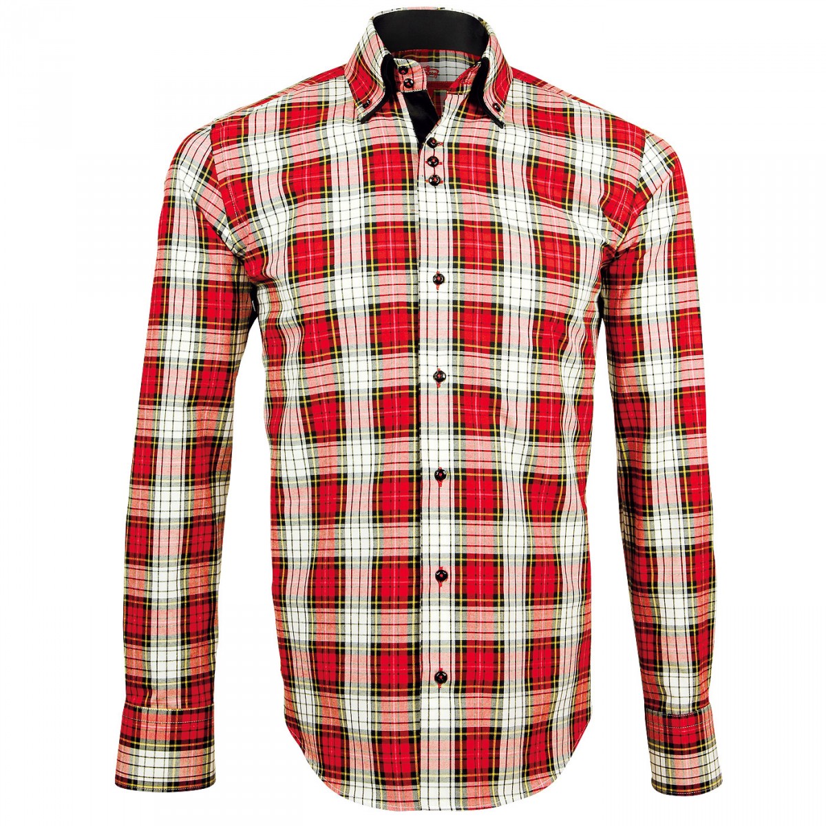 Chemise double col QUEENSLAND Andrew Mc Allister H17AM2 rouge
