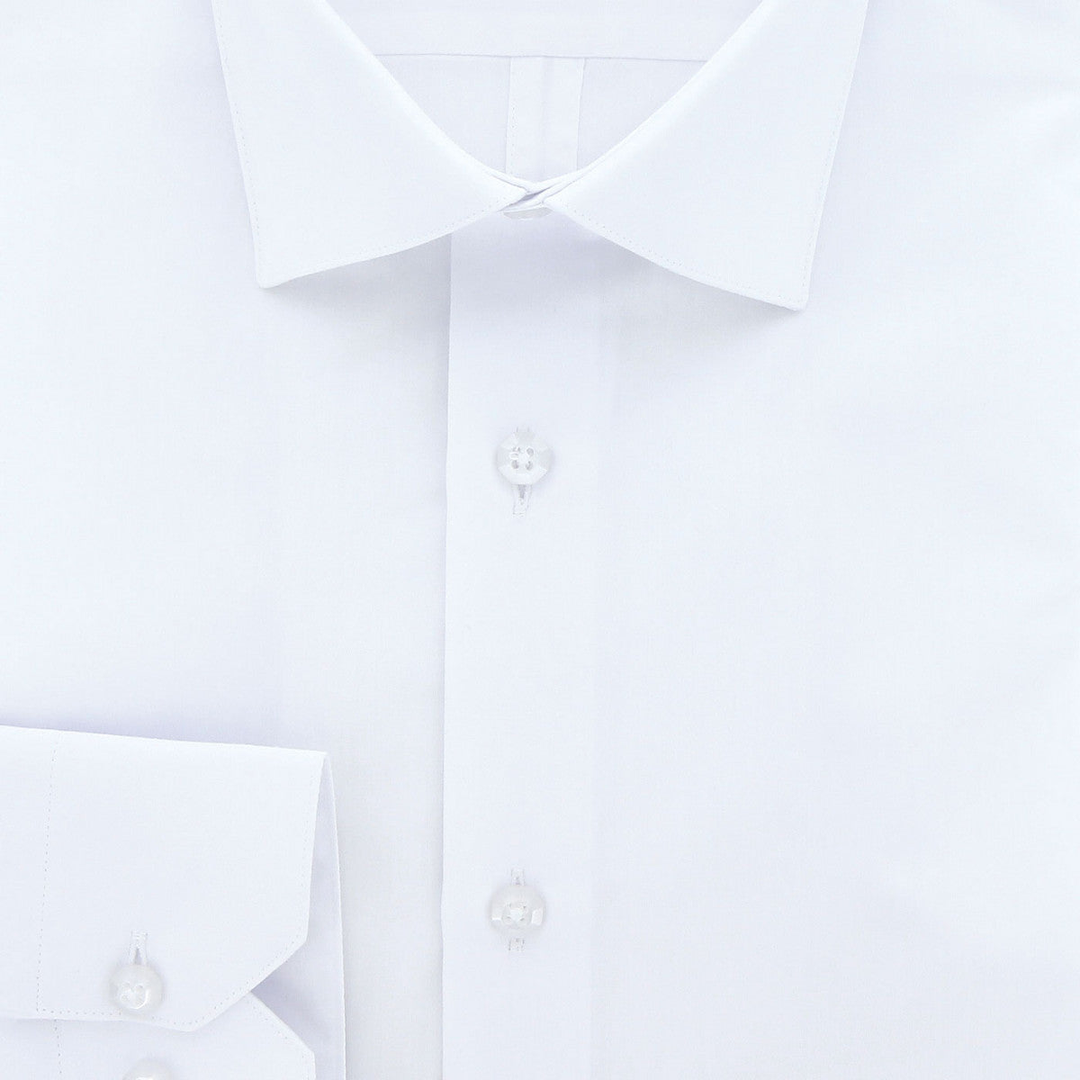 Chemise cintrée en coton uni AE12AM1 blanc