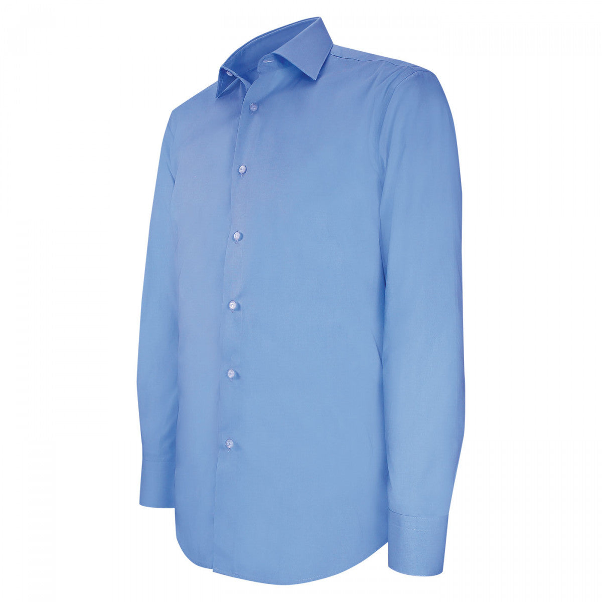 Chemise cintrée en coton uni AE12AM2 bleu