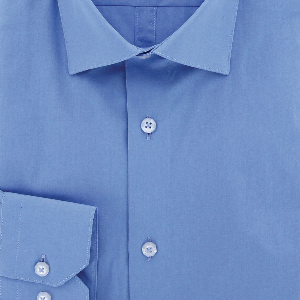 Chemise cintrée en coton uni AE12AM2 bleu