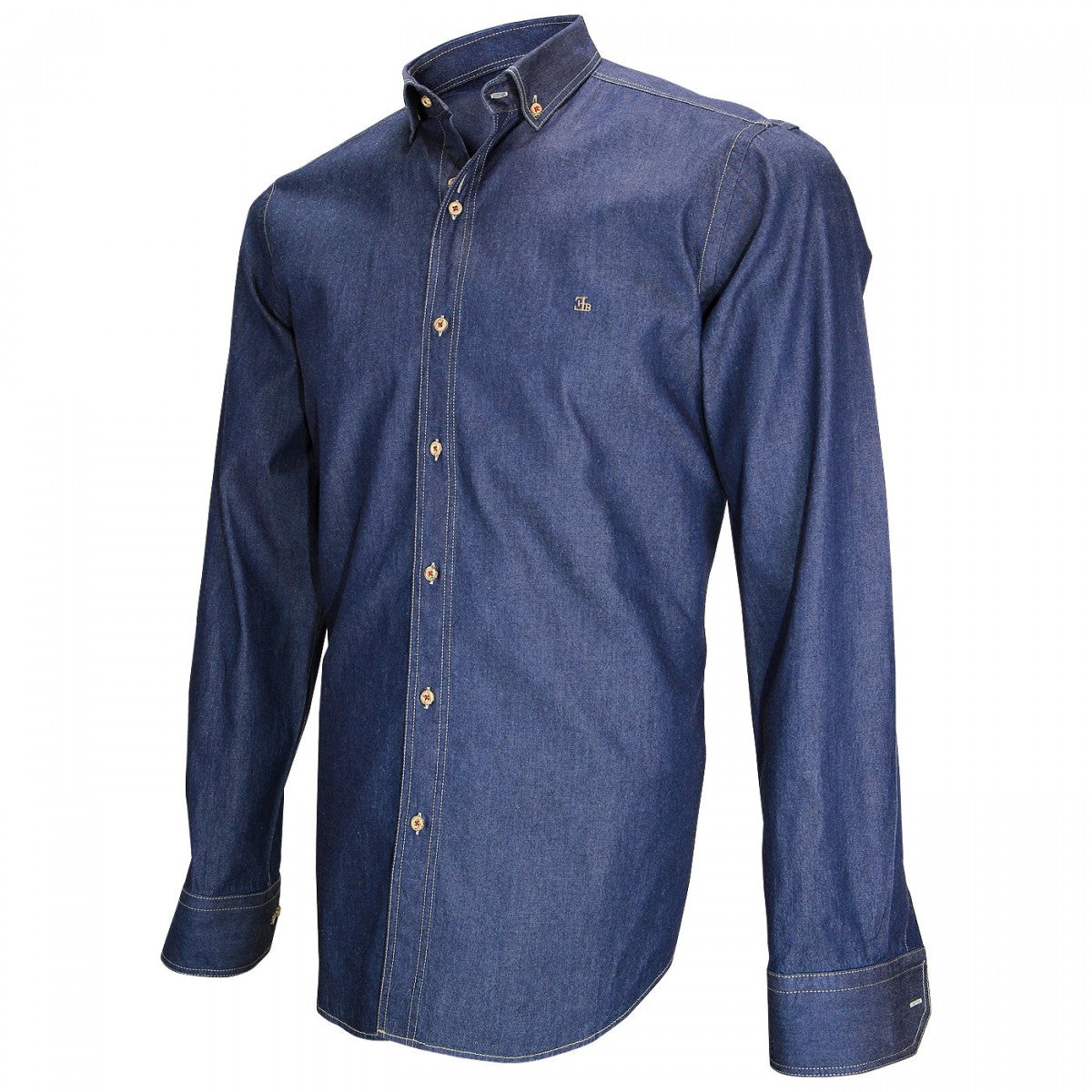 Chemise en Jeans bleu marine