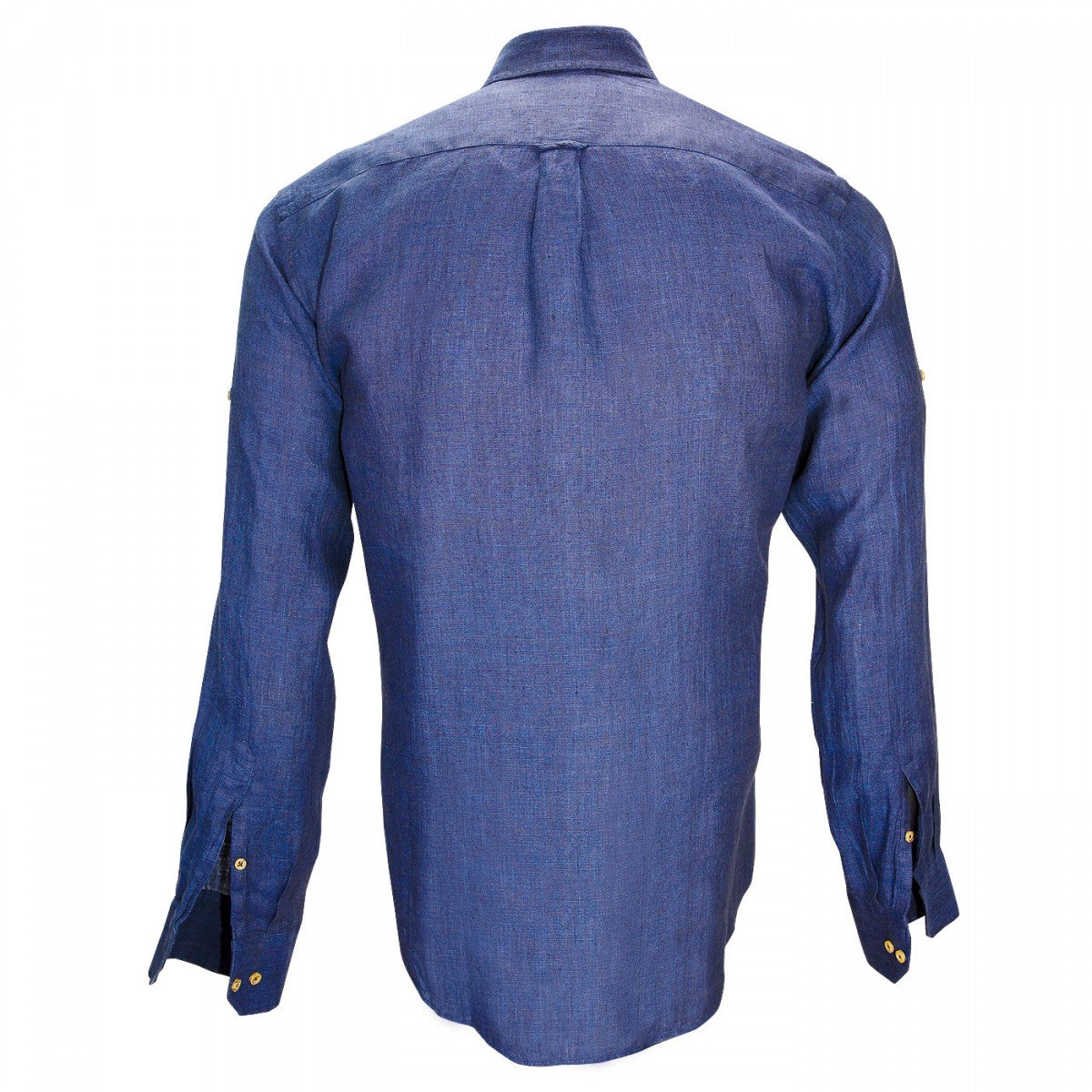 Chemise 100% linSAN REMO Emporio balzani L3EB4 bleu