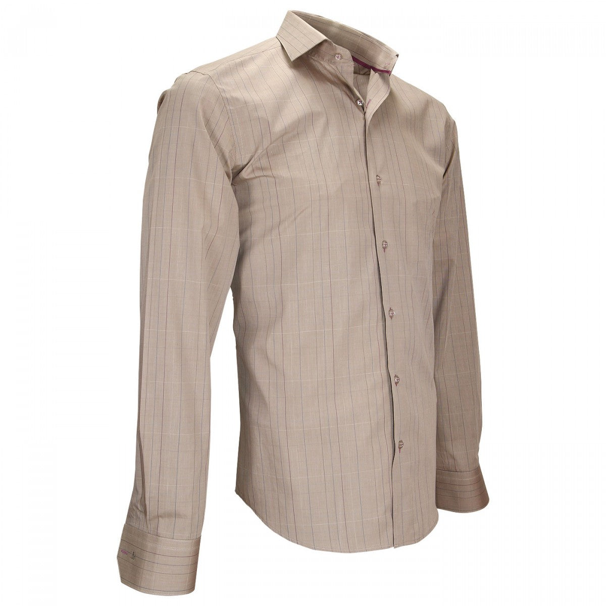 Chemise fil à filSETTIMO Emporio balzani ZB11EB1 beige