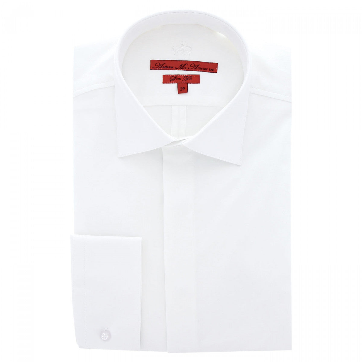 Chemise gorge cachée luke Andrew Mac Allister CA1AM1-1 blanc