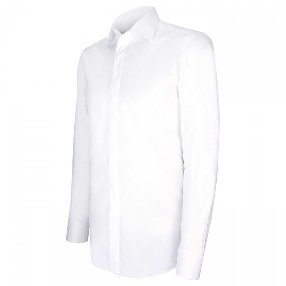Chemise gorge cachée luke Andrew Mac Allister CA1AM1-1 blanc