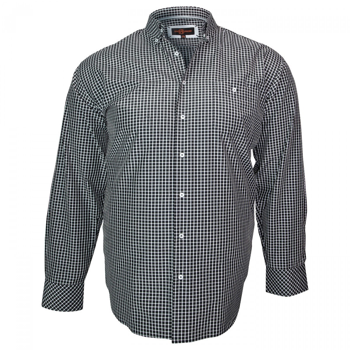 Chemise à carreaux blanc noir