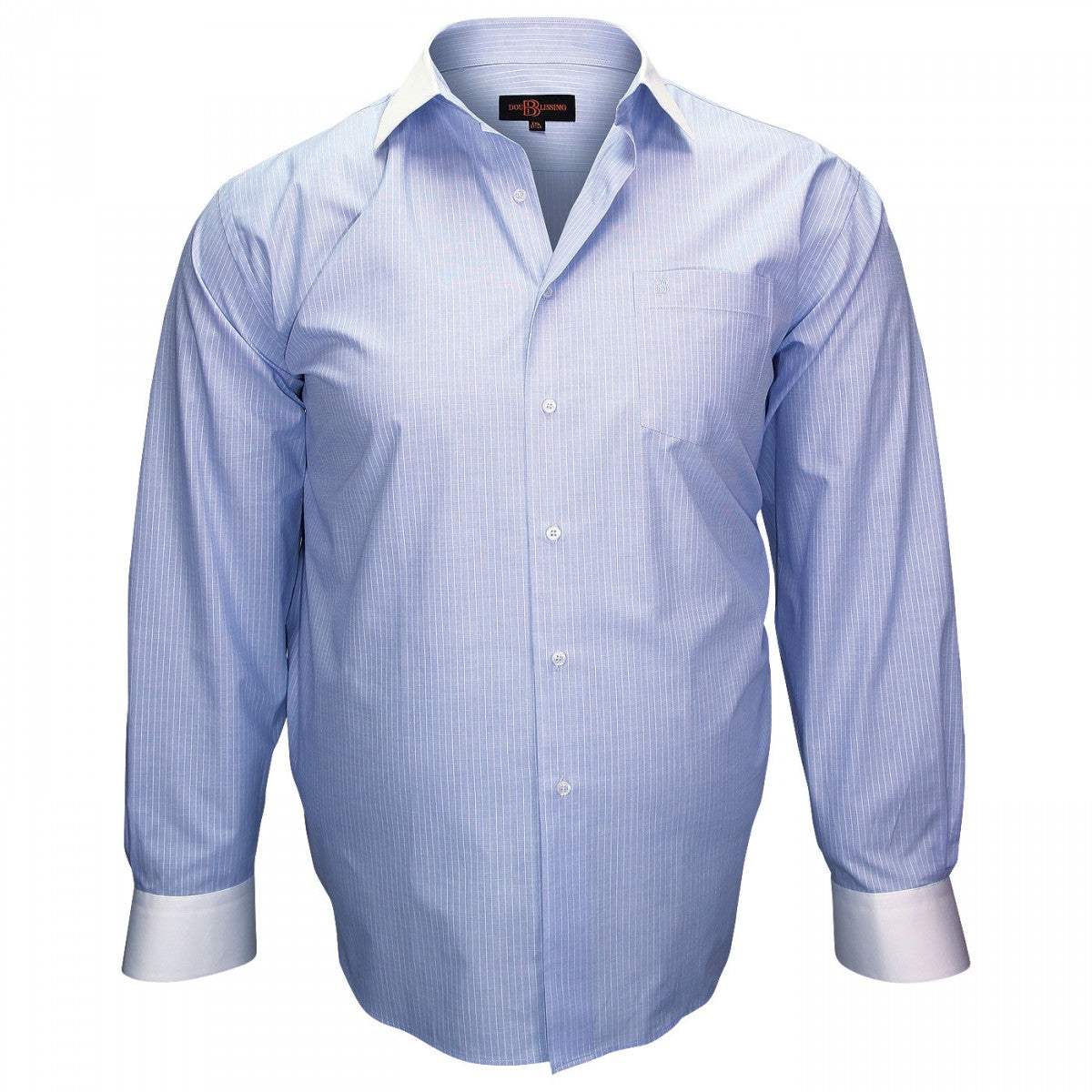 Chemise à col blancBUSINESS Doublissimo GT-J3DB3 bleu