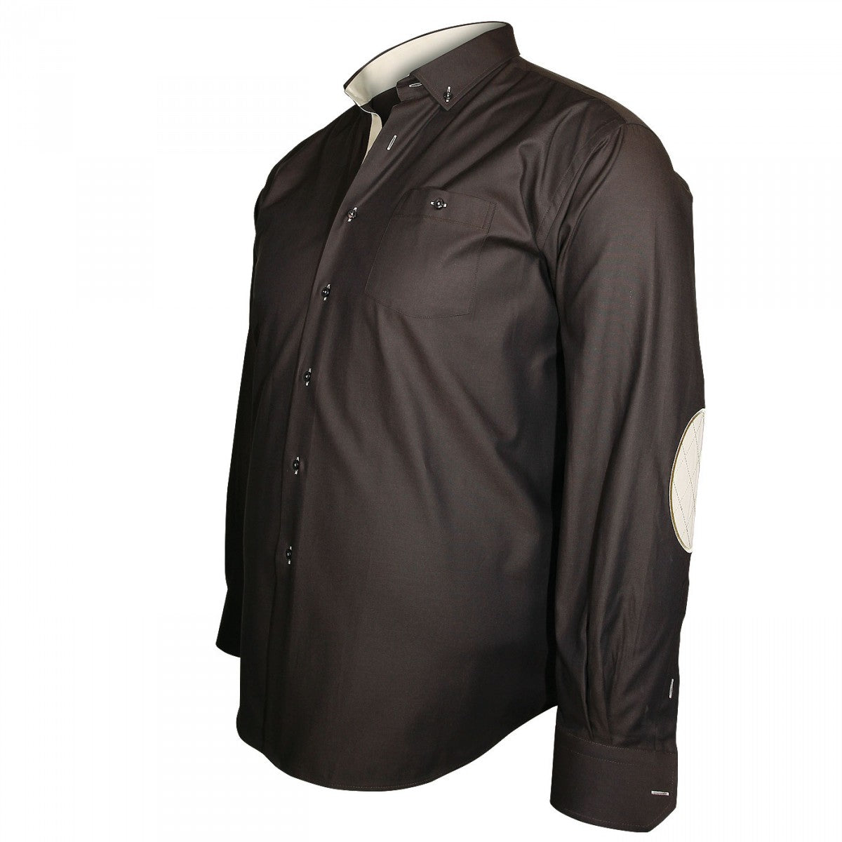 Chemise à coudières WELLINGTON Doublissimo GT-E14DB5 marron