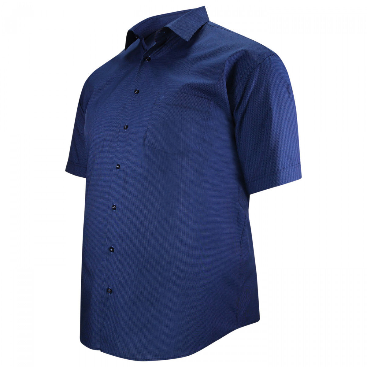 Chemisette forte taille à motifs sublimo-aa3dbmc1 bleu marine