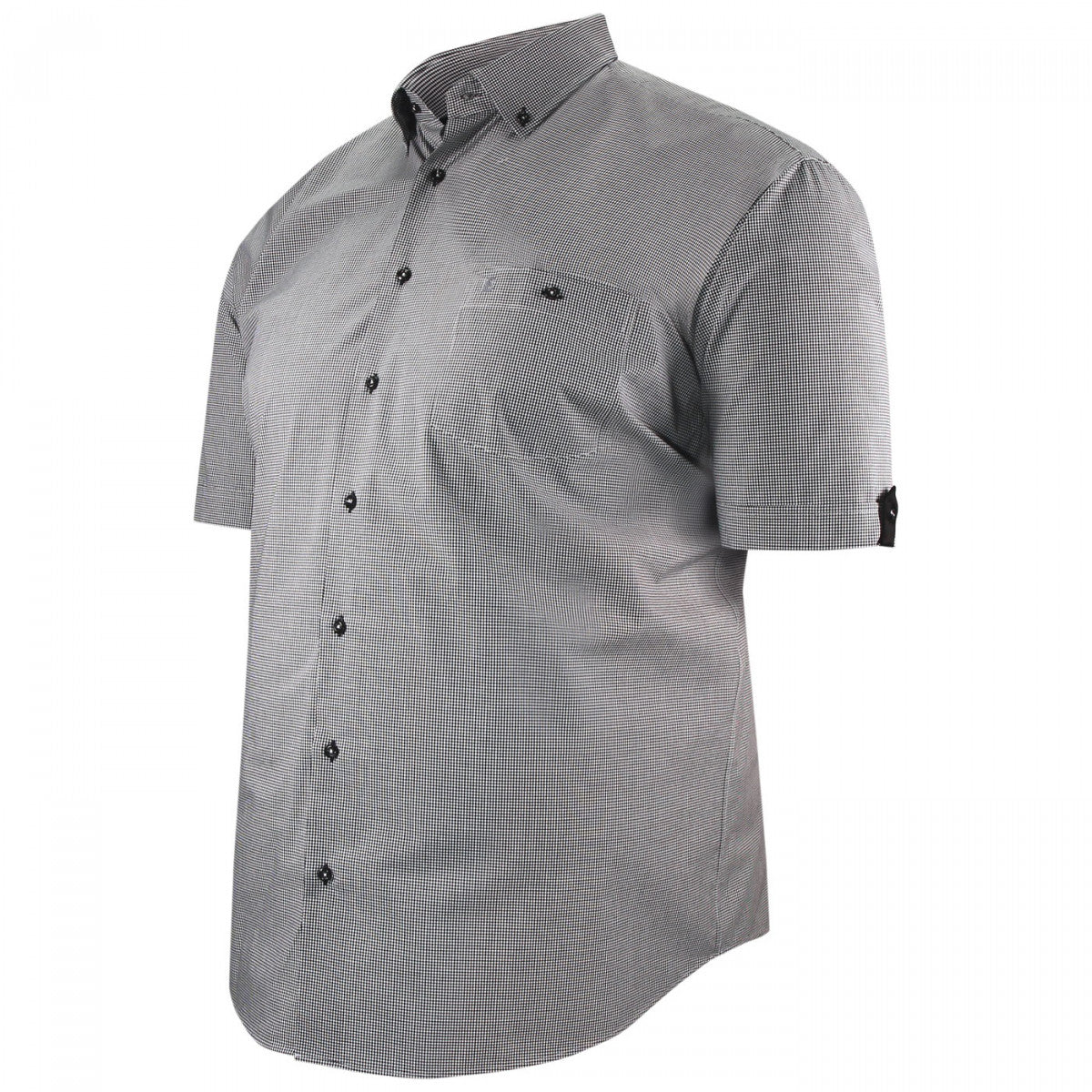 Chemisette forte taille à motifs vichy piastre-aa4dbmc3 noir