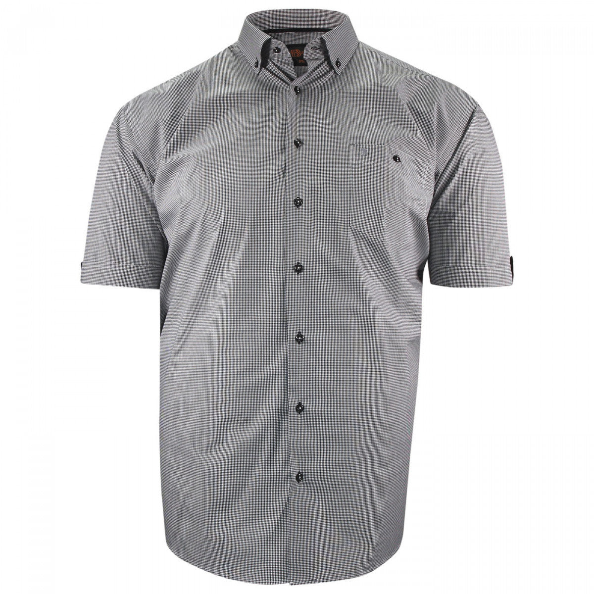 Chemisette forte taille à motifs vichy piastre-aa4dbmc3 noir