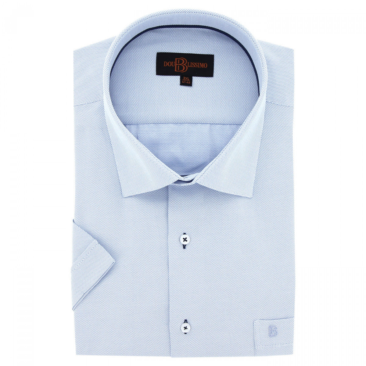 Chemisette forte taille QUOTIDIANO-AA11DBMC2 bleu ciel