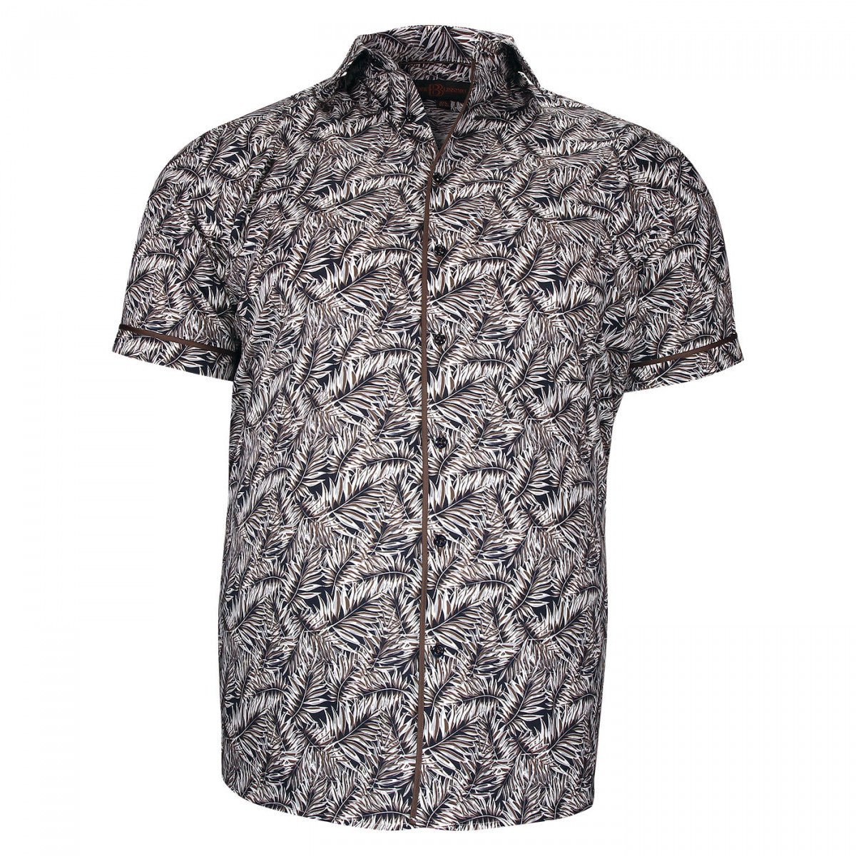 Chemisette forte taille à tissu imprimé LUTTO AE2DBMC1 bleu