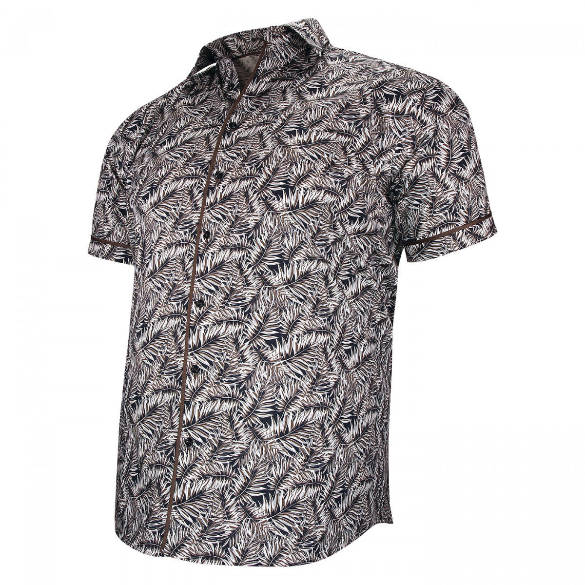 Chemisette forte taille à tissu imprimé LUTTO AE2DBMC1 bleu