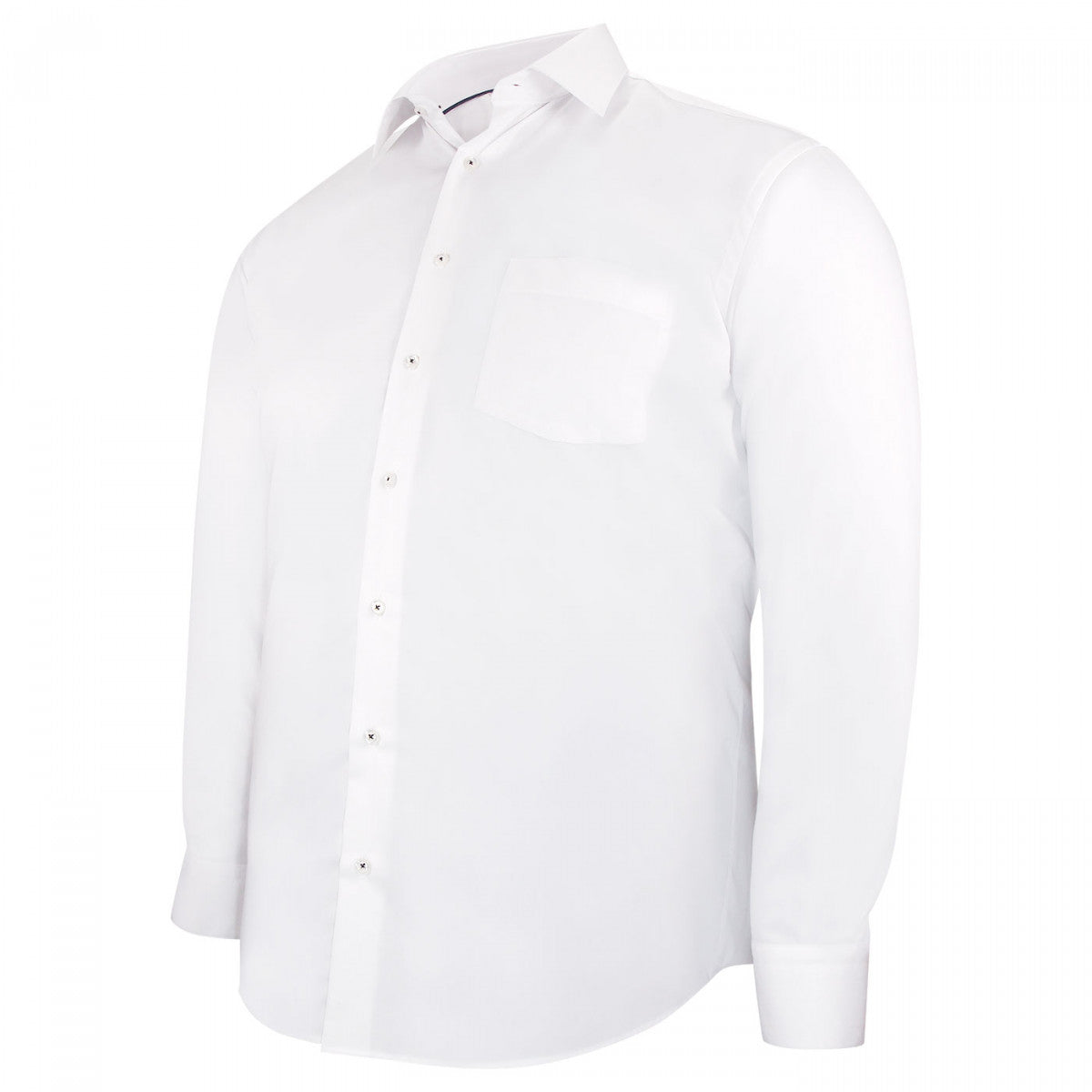 Chemise forte taille tissus premium AD5DB3 blanc