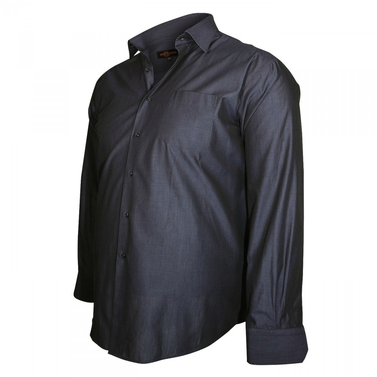 Chemise col italien TRENDY Doublissimo GT-E11DB1 bleu