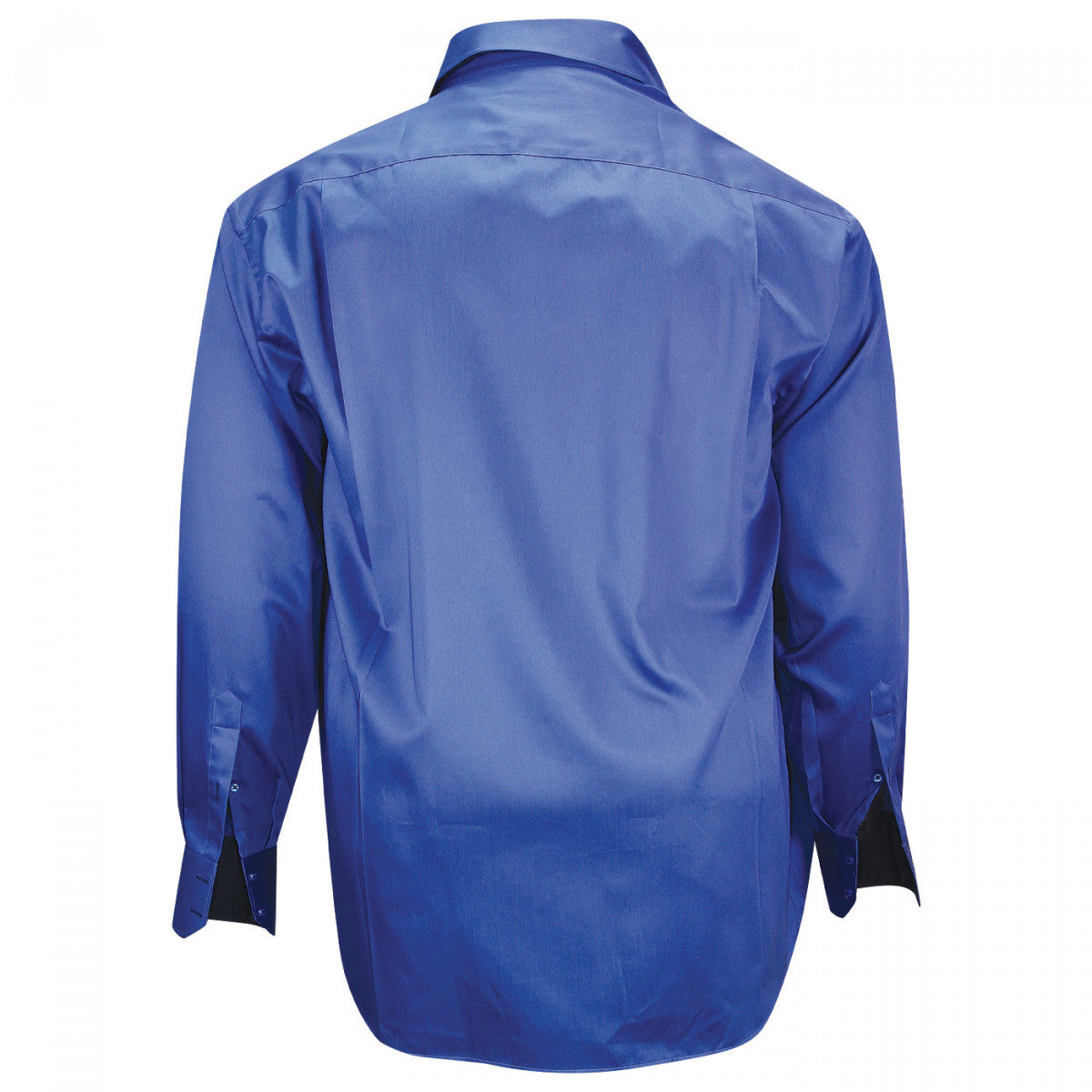 Chemise double col bleu