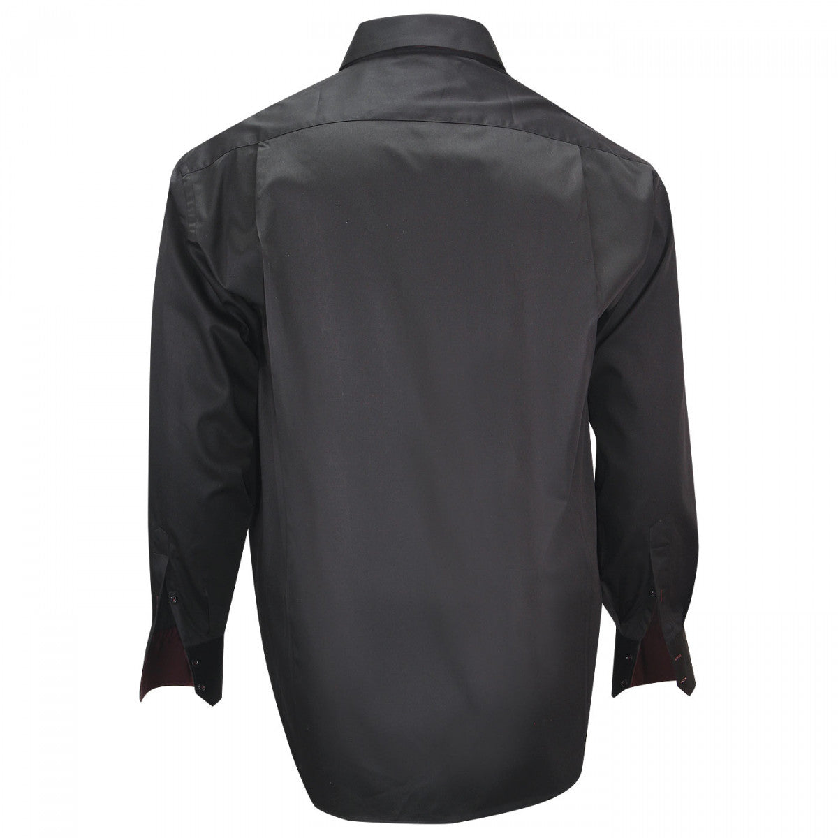 Chemise double col noir