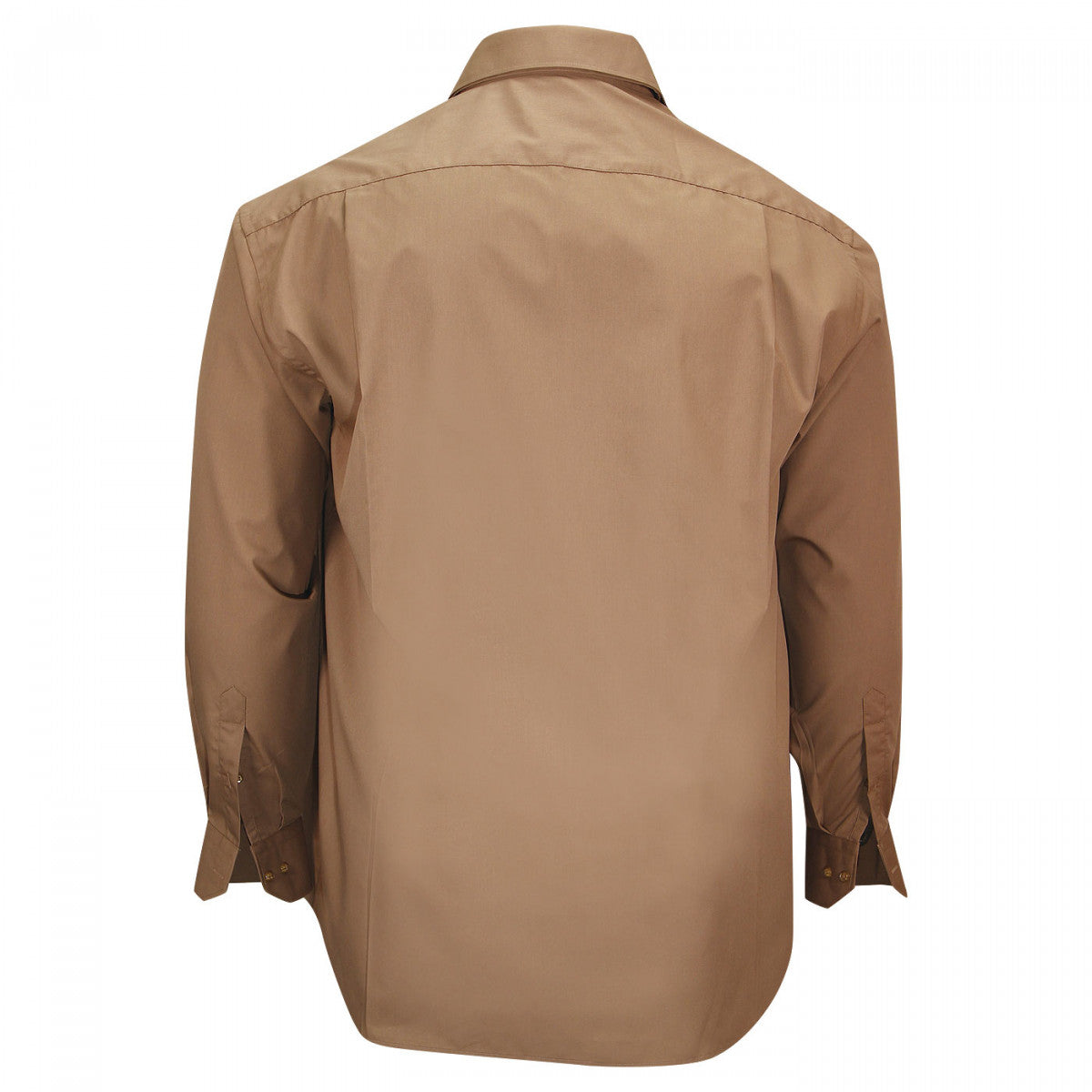 Chemise double col marron