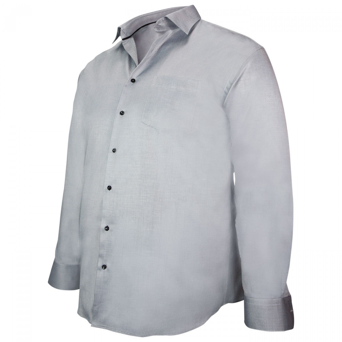 Chemise double fil gris