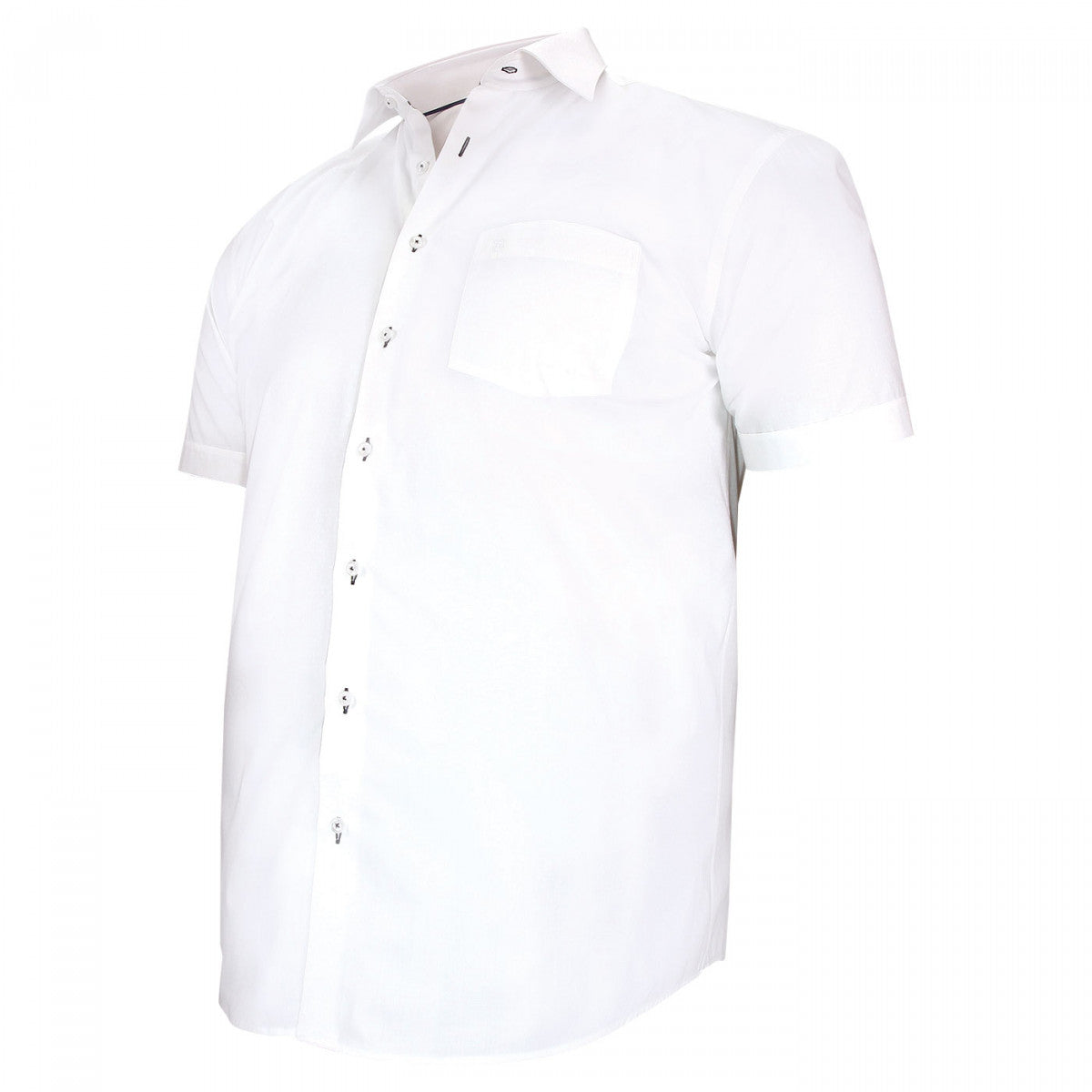 Chemisette grande taille à tissu uni texturé TONOTONA AE7DBMC3 blanc