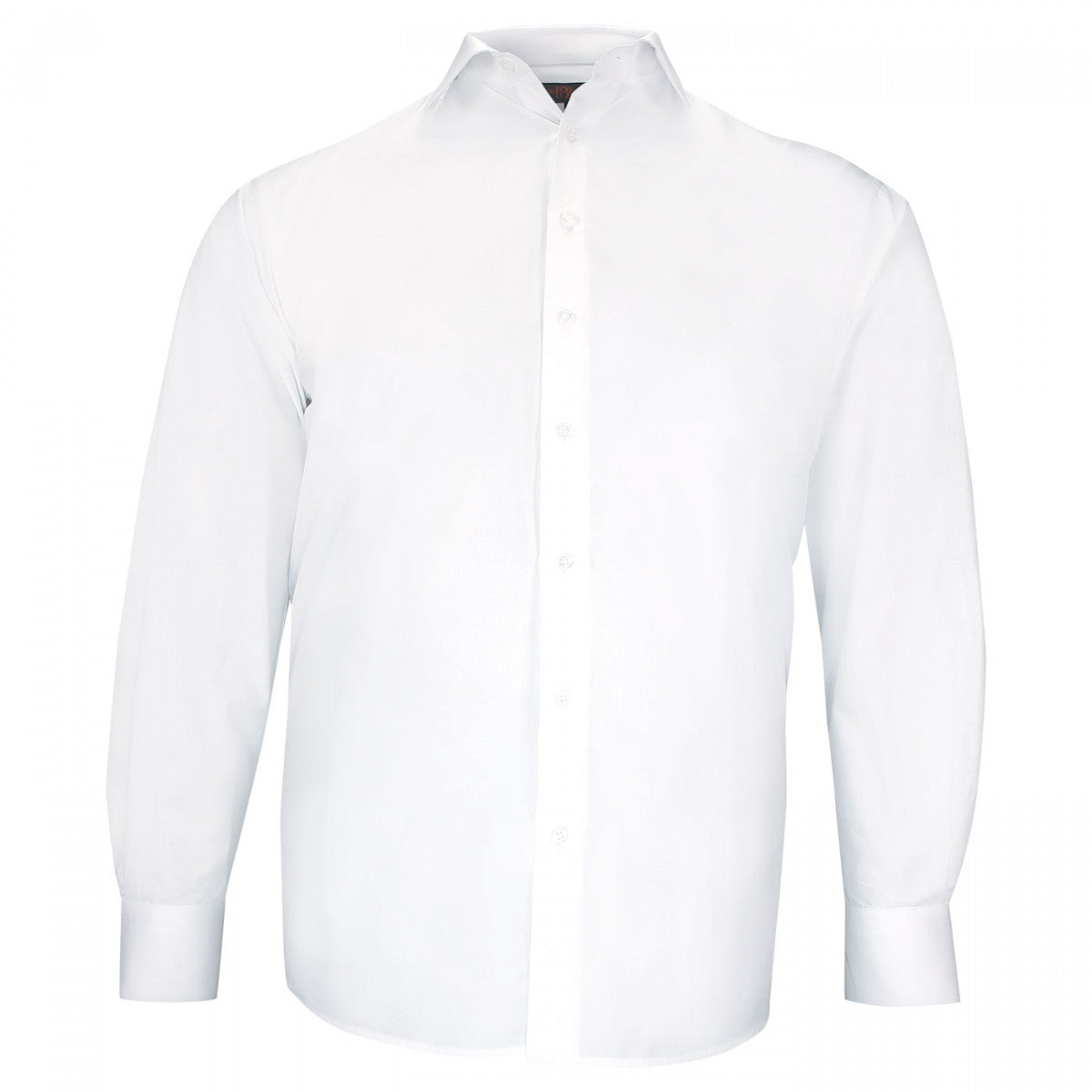 Chemise grande taille classique tissu uni CLASSIMO AE15EB1 blanc
