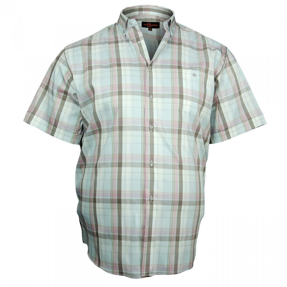 Chemisette grande taille LUIGI Doublissimo GTMC-Y5DB12 blanc