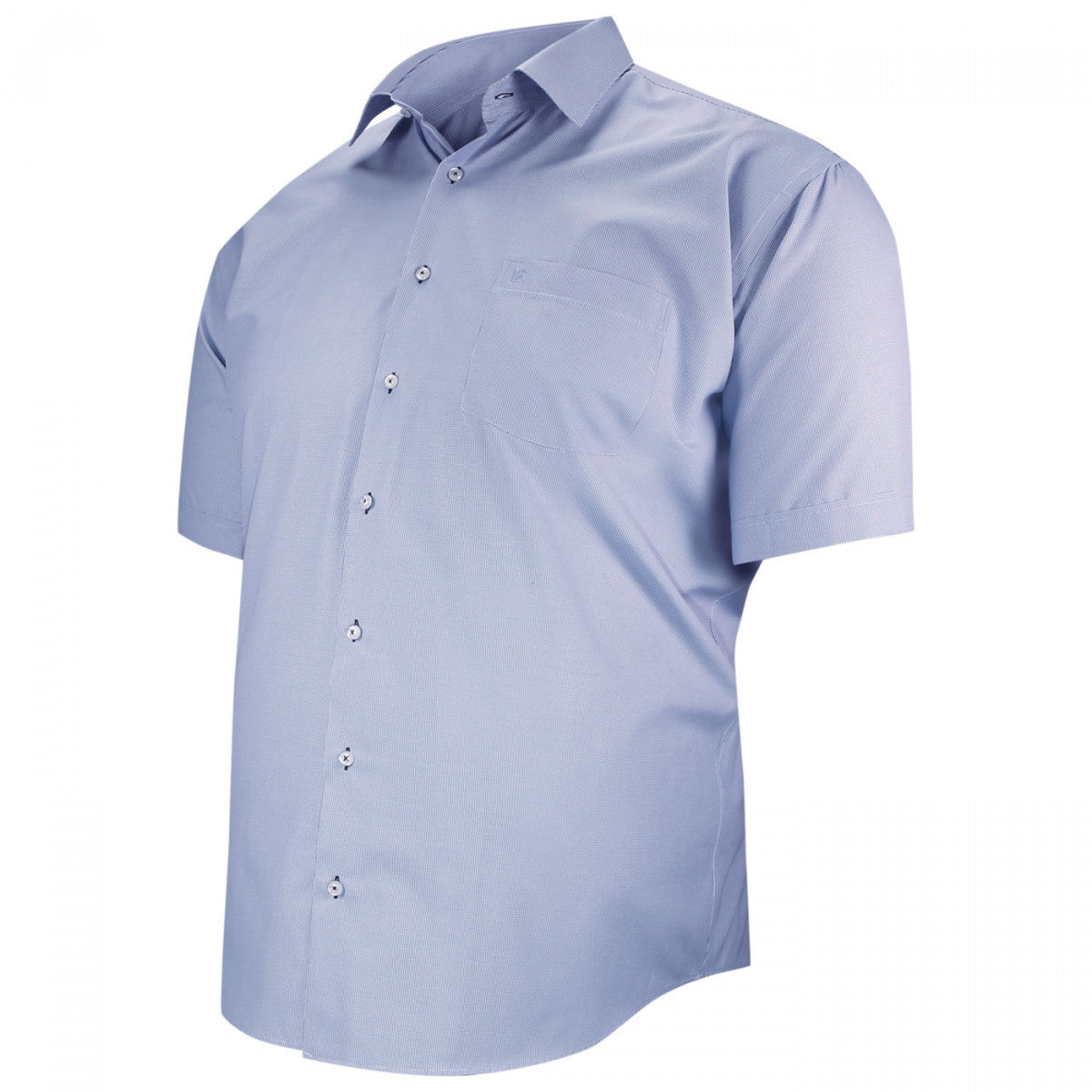Chemisette forte taille motifs à carreaux vichini-aa6dbmc1 bleu