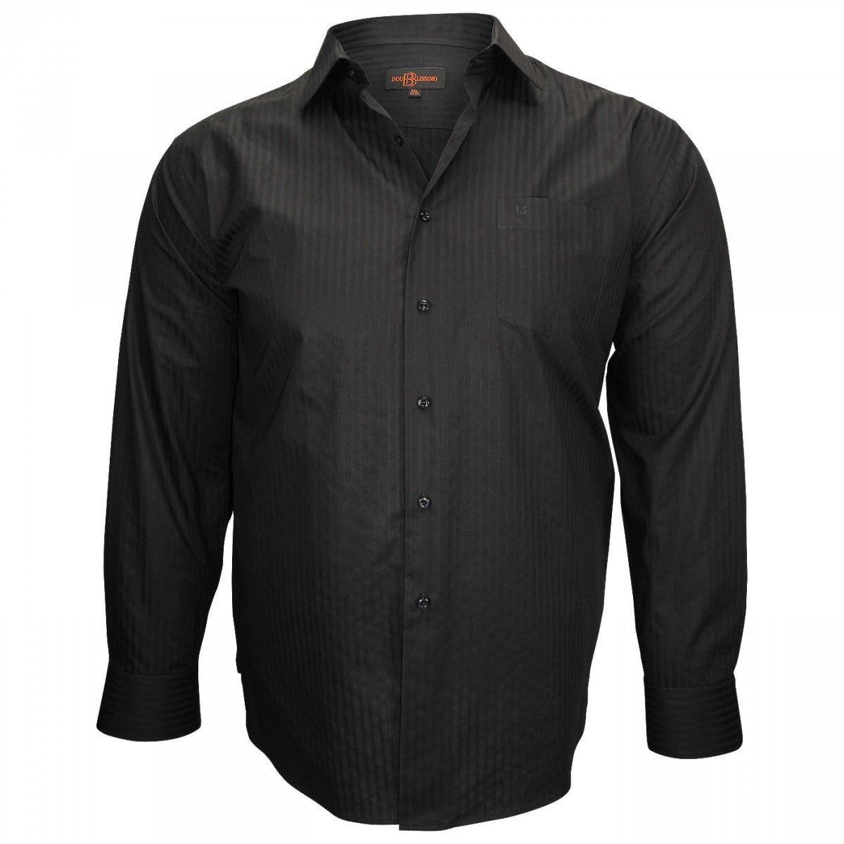 Chemise popeline armuréePRESTIGE Doublissimo GT-J1DB1 noir noir