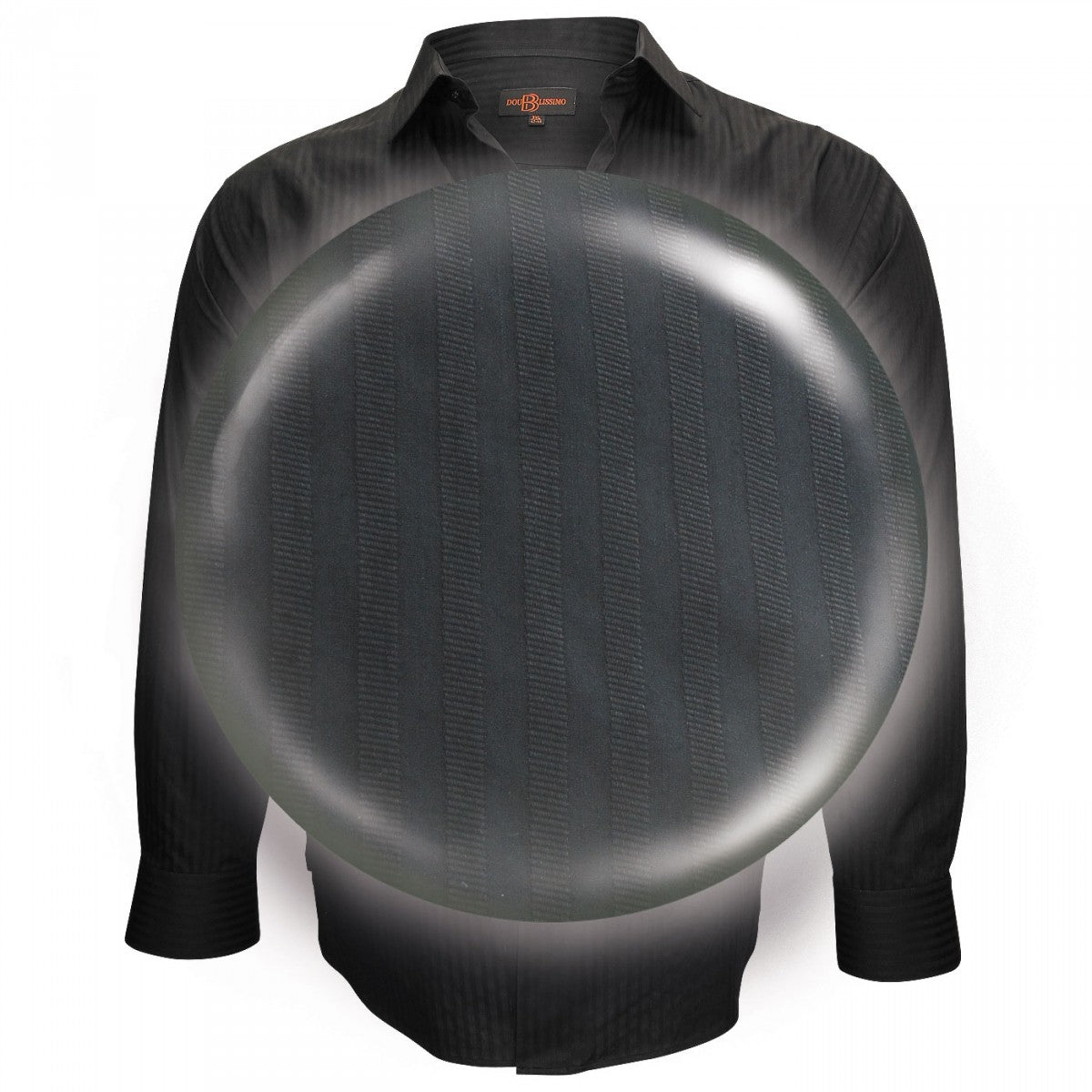 Chemise popeline armuréePRESTIGE Doublissimo GT-J1DB1 noir noir