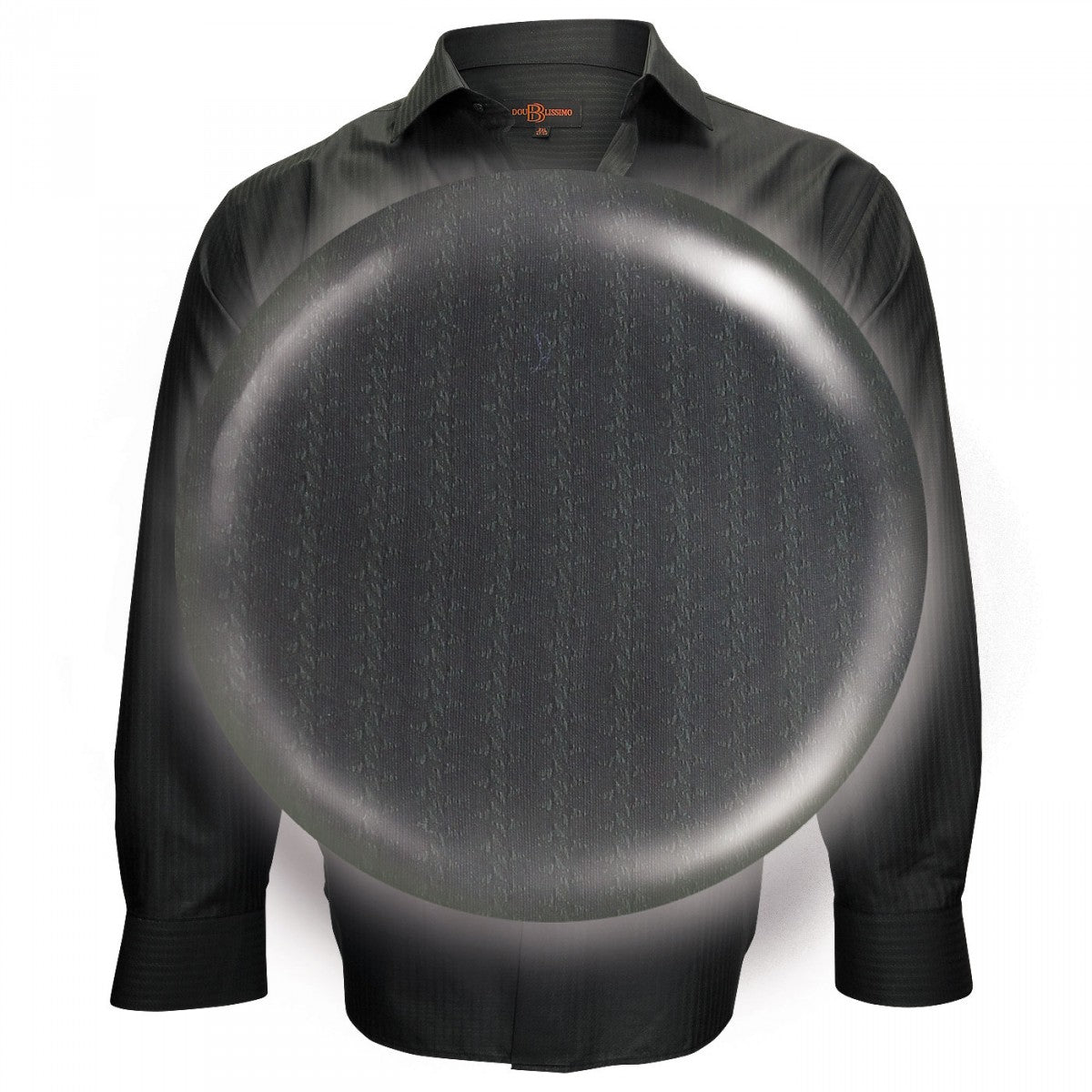 Chemise popeline armuréePRESTIGE Doublissimo GT-J1DB2 noir