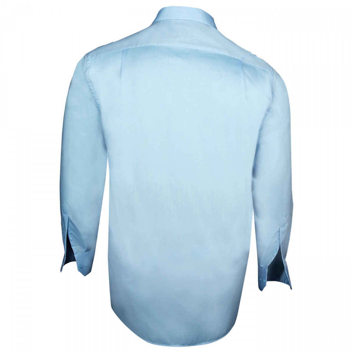 Chemise popeline TRADITIONNELLE Doublissimo GT-Y1DB5 bleu ciel