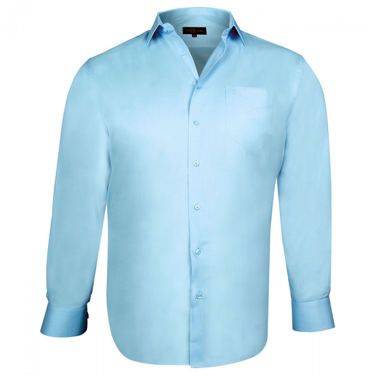 Chemise fil à fil TRADITIONNELLE Doublissimo GT-Y1DB7 bleu clair