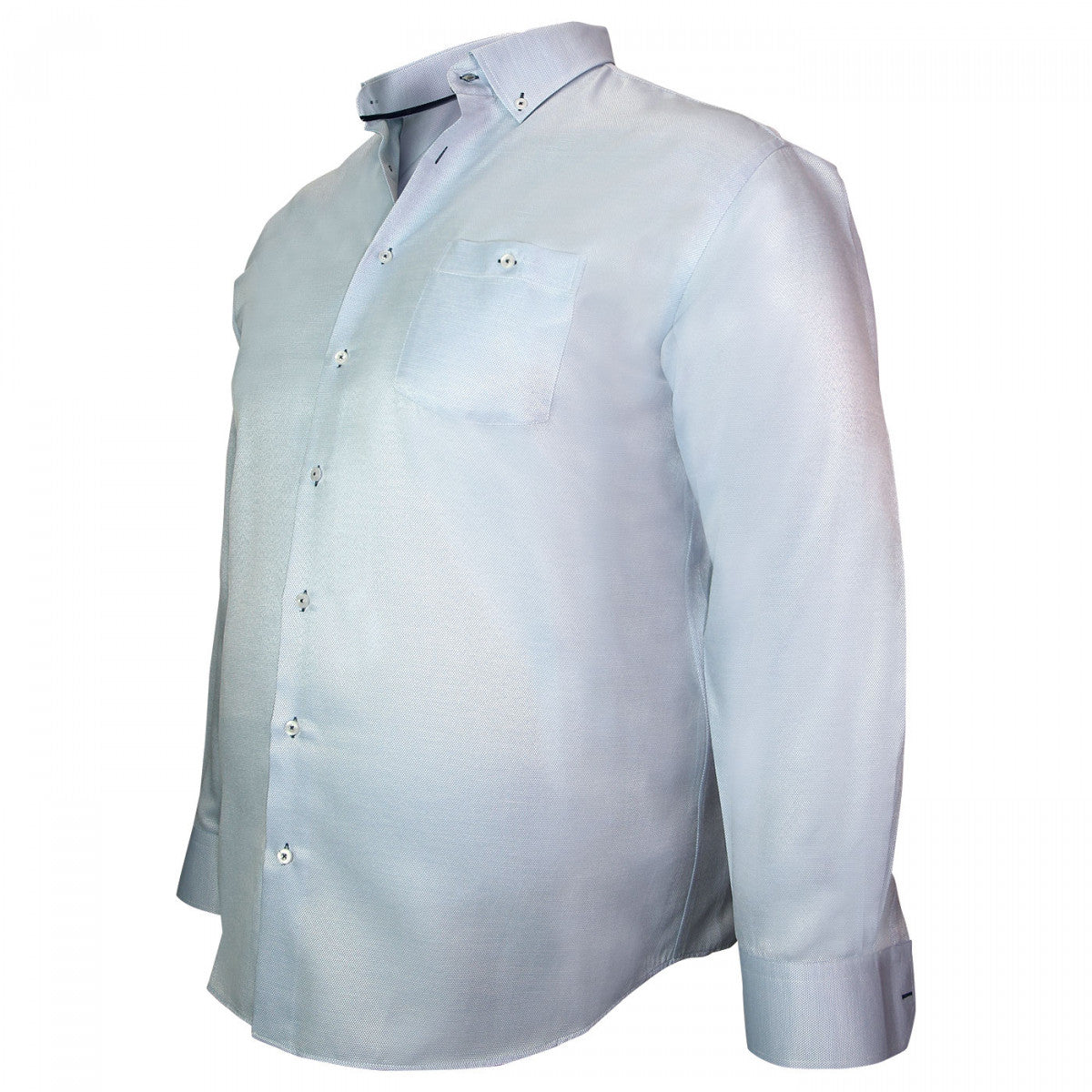 Chemise repasage facile bleu