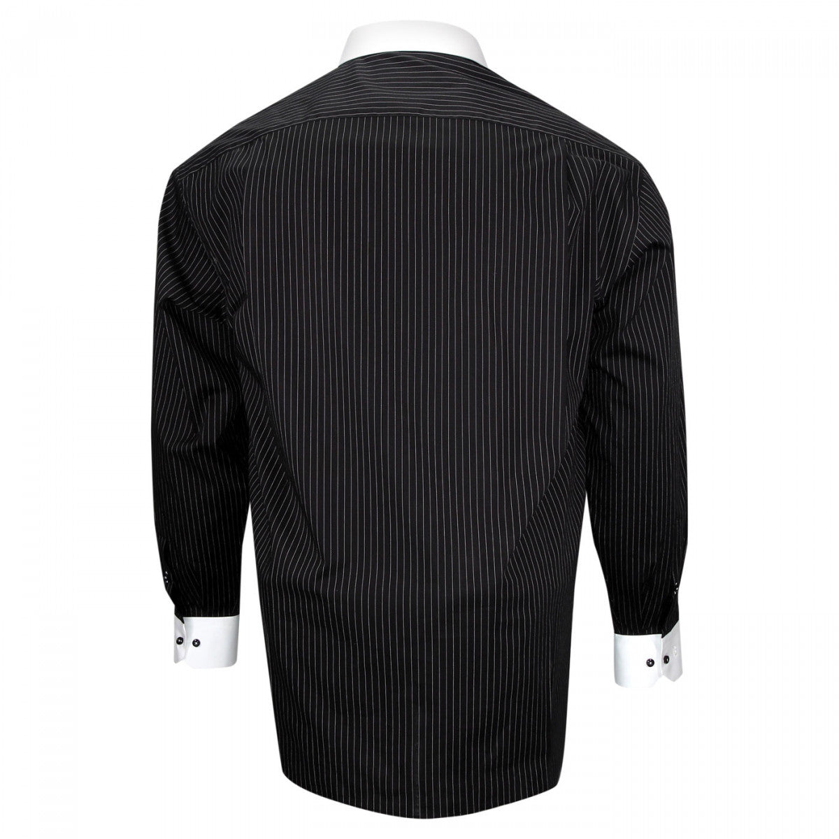 chemise repassage facile noire borsalo-gt-c1db1 noir