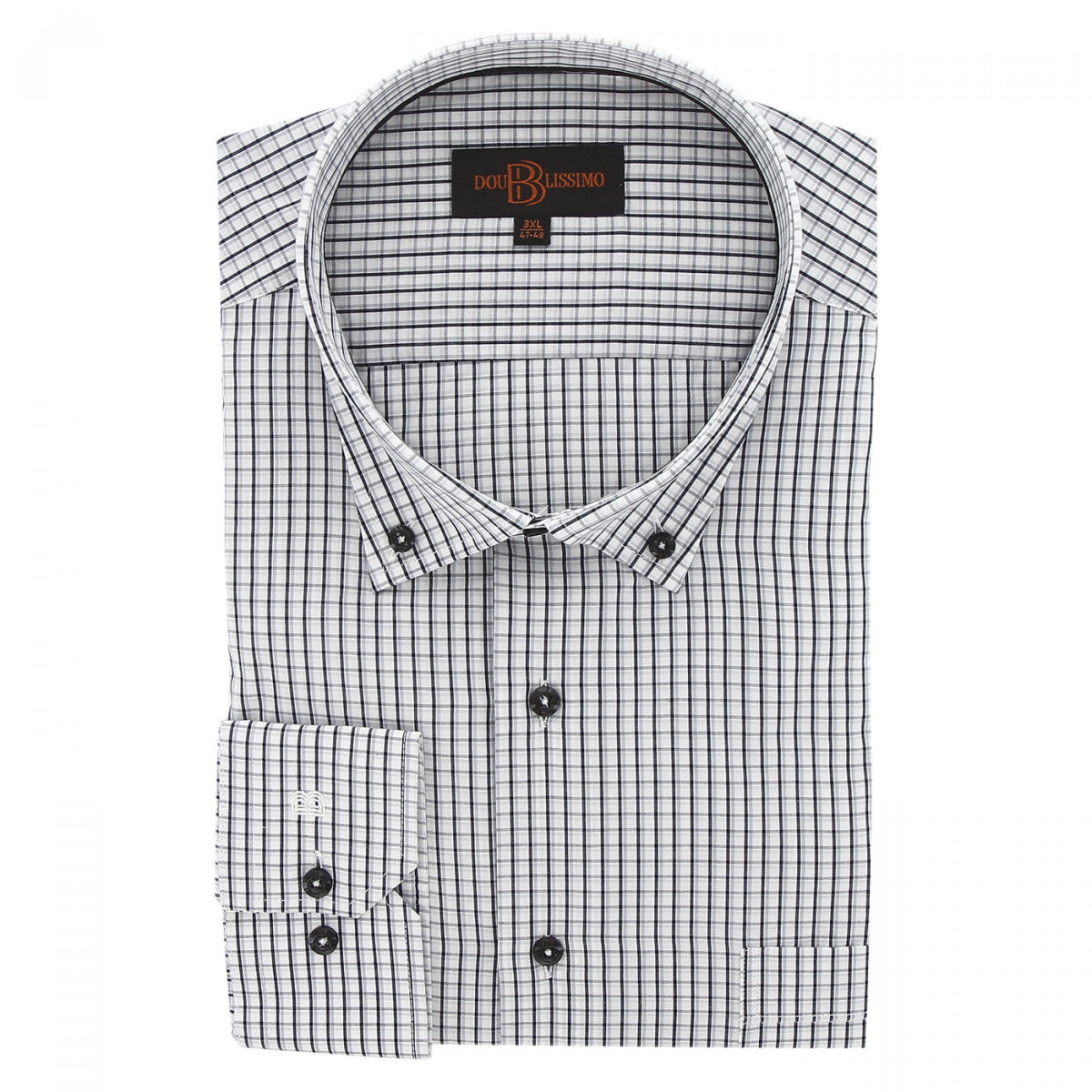 chemise repassage facile vichy-gt-c5db3 blanc